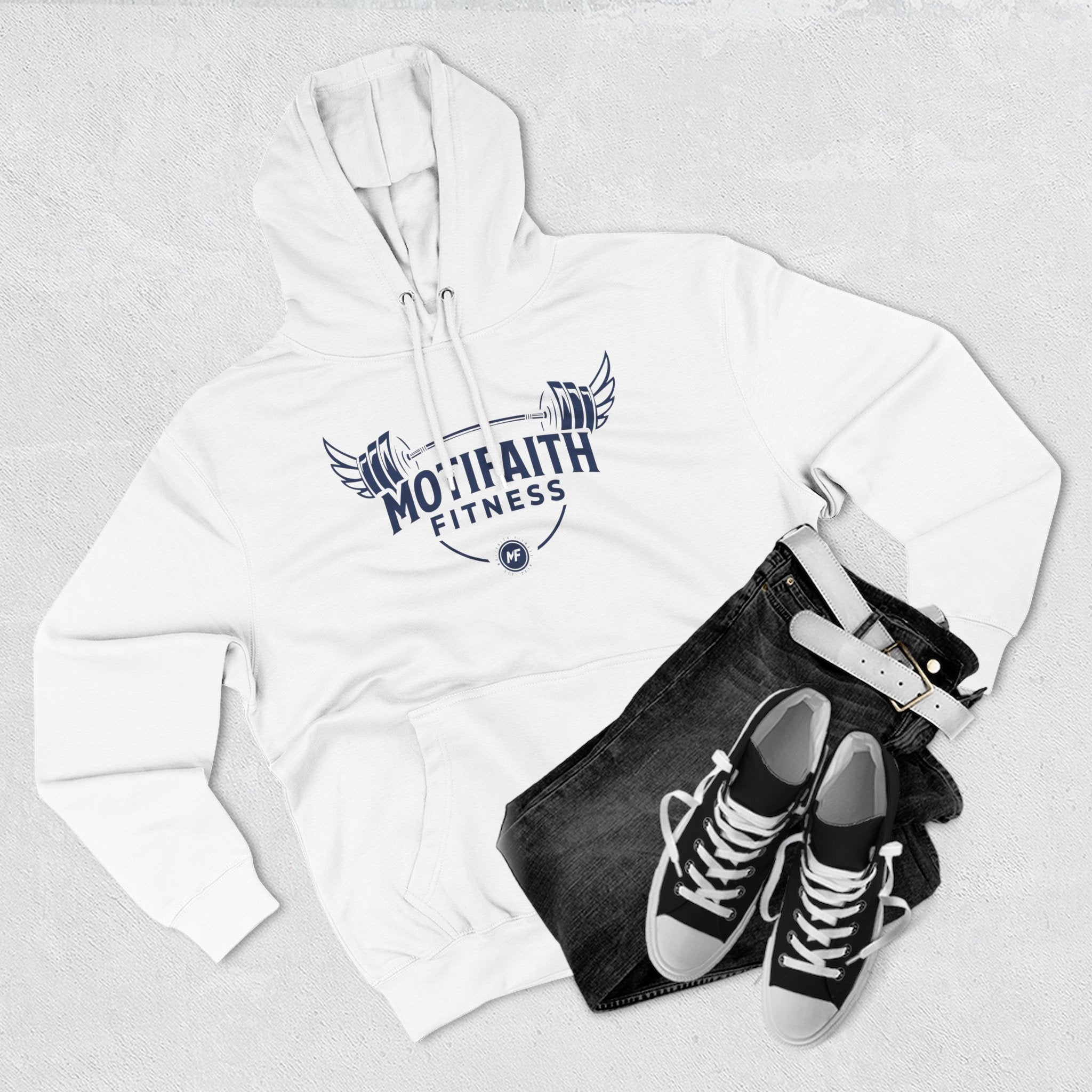 Motifaith Fitness Three-Panel Fleece Hoodie