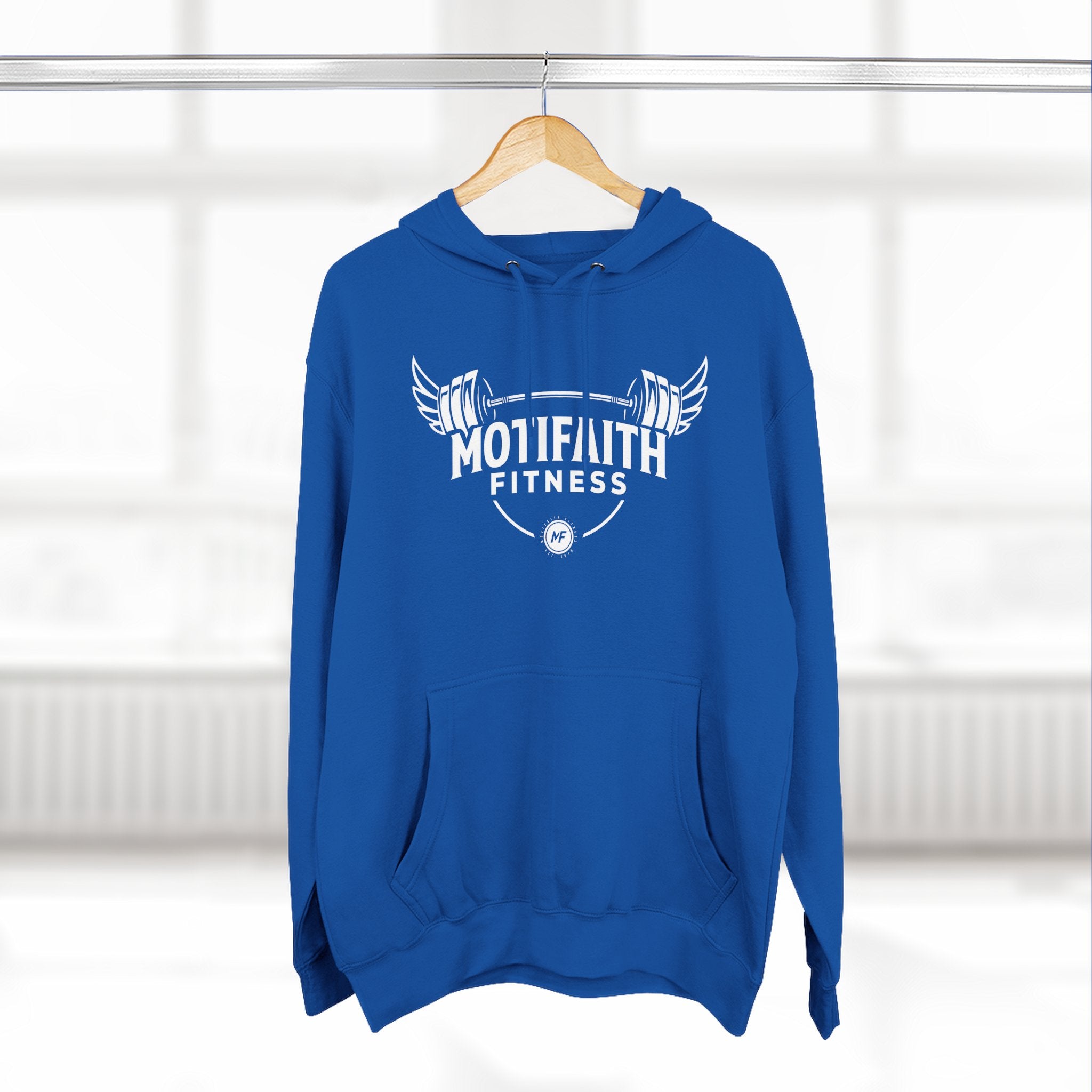 Motifaith Fitness Three-Panel Fleece Hoodie
