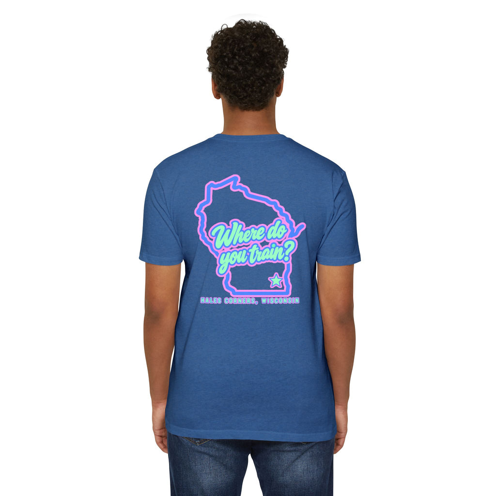 Sweat with Purpose T-Shirt — Motifath Fitness Tee (Make Change, Wisconsin)