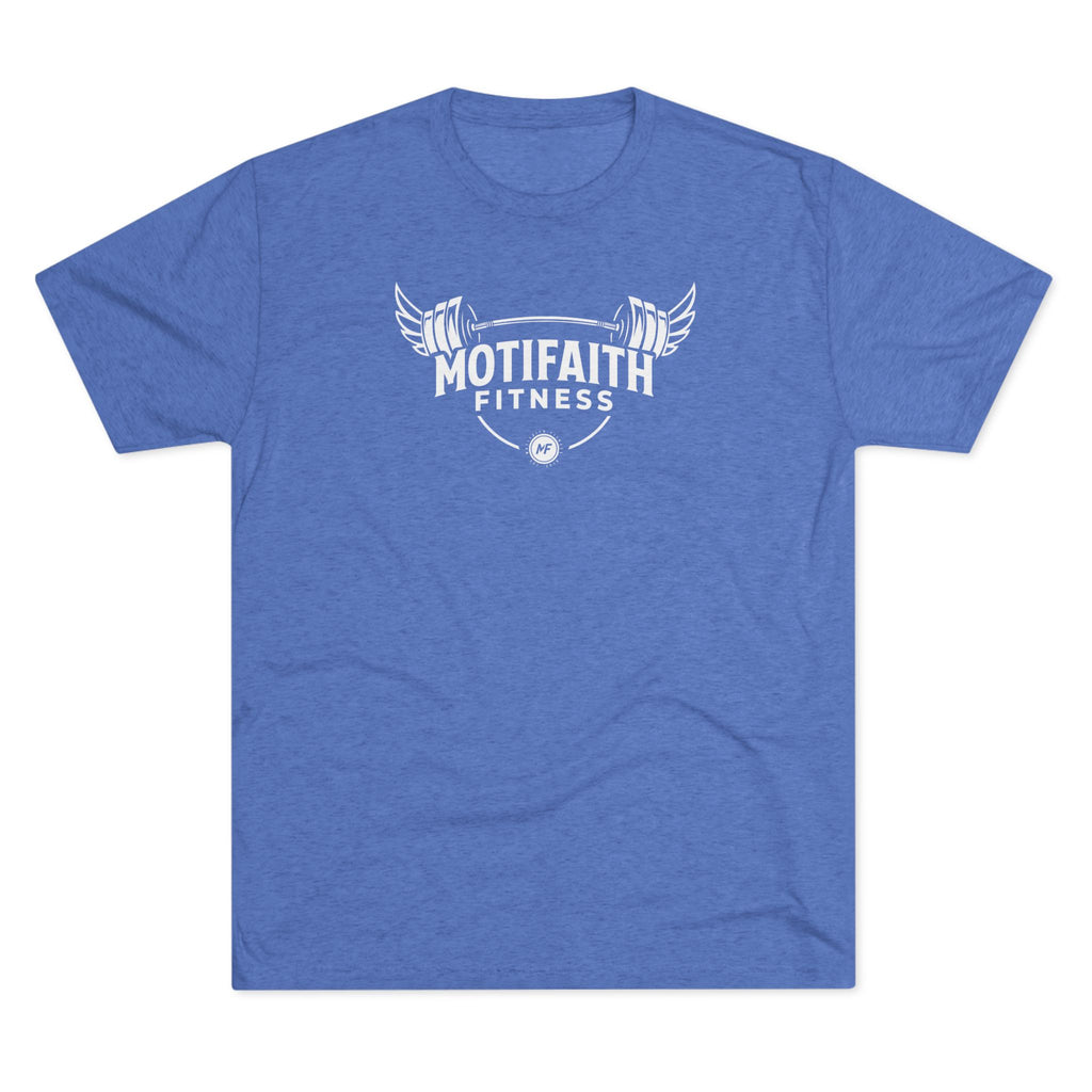 Motifaith Fitness T-Shirt — Barbell Wings Gym Tee