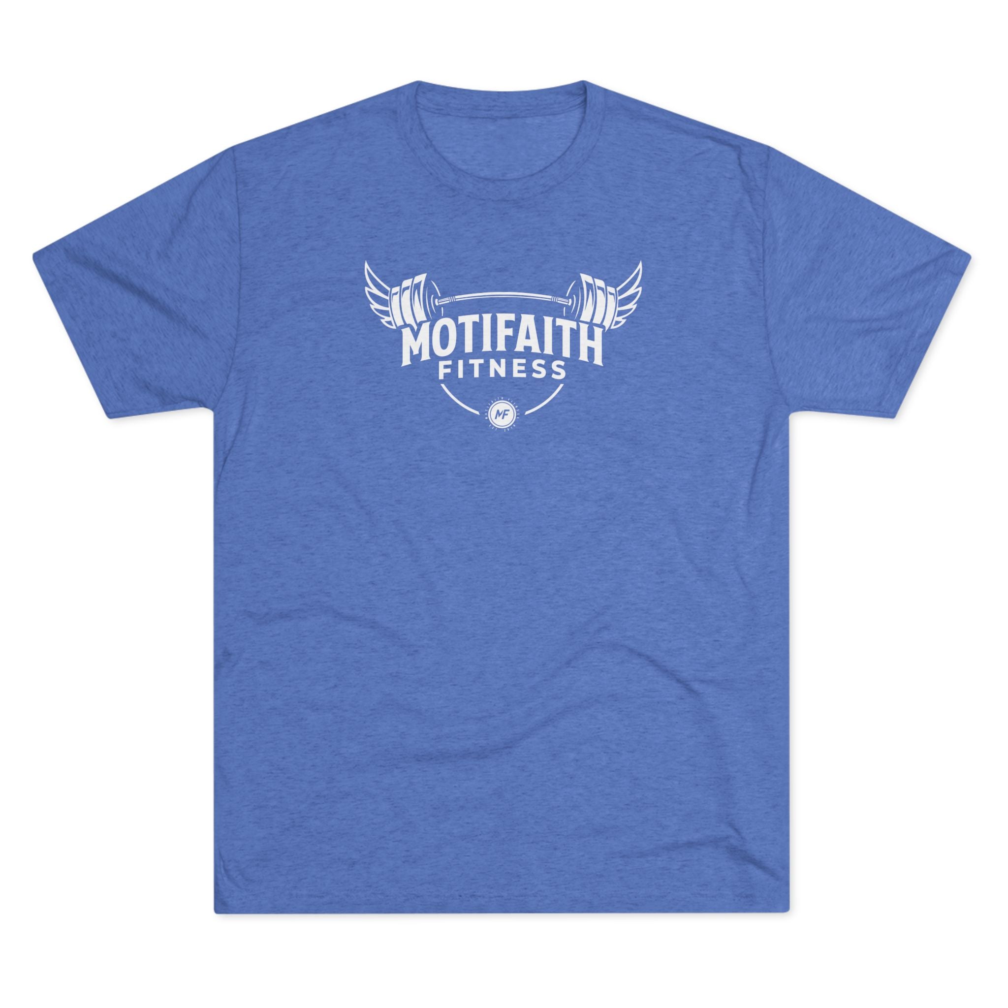 Motifaith Fitness T-Shirt — Barbell Wings Gym Tee