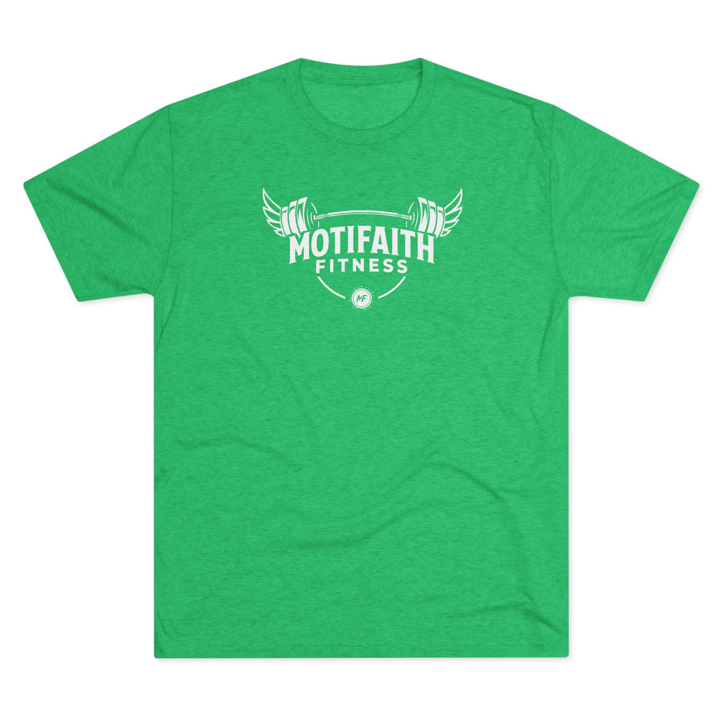 Motifaith Fitness T-Shirt — Barbell Wings Gym Tee