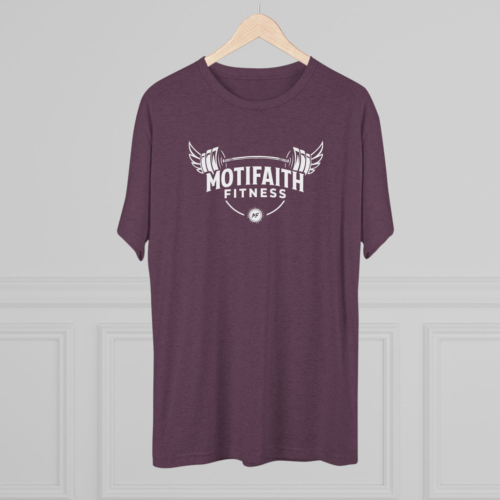 Motifaith Fitness T-Shirt — Barbell Wings Gym Tee
