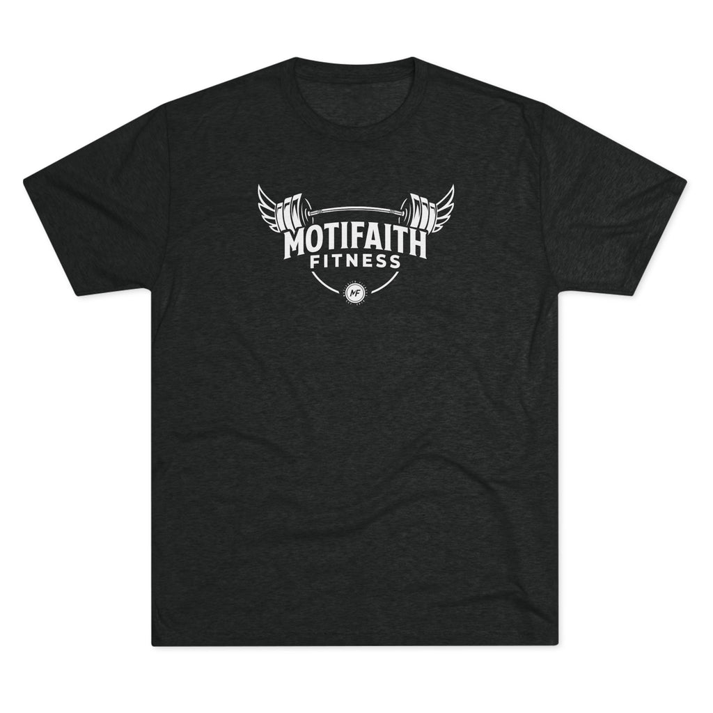 Motifaith Fitness T-Shirt — Barbell Wings Gym Tee