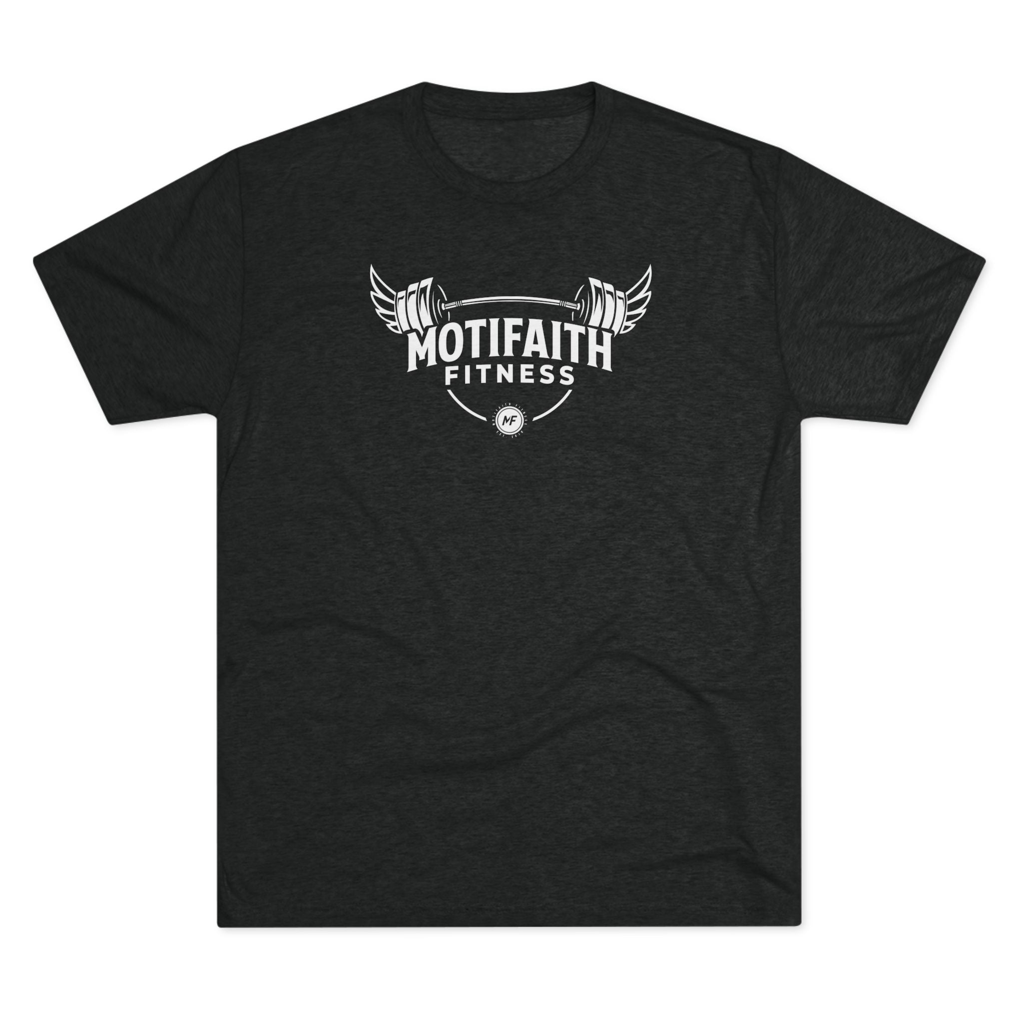 Motifaith Fitness T-Shirt — Barbell Wings Gym Tee