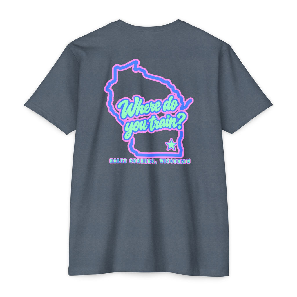 Sweat with Purpose T-Shirt — Motifath Fitness Tee (Make Change, Wisconsin)