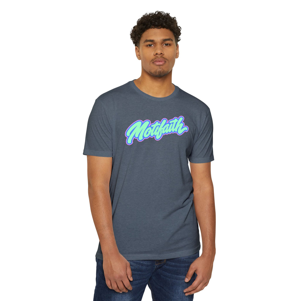 Sweat with Purpose T-Shirt — Motifath Fitness Tee (Make Change, Wisconsin)