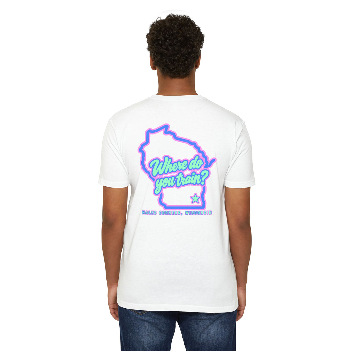 Sweat with Purpose T-Shirt — Motifath Fitness Tee (Make Change, Wisconsin)