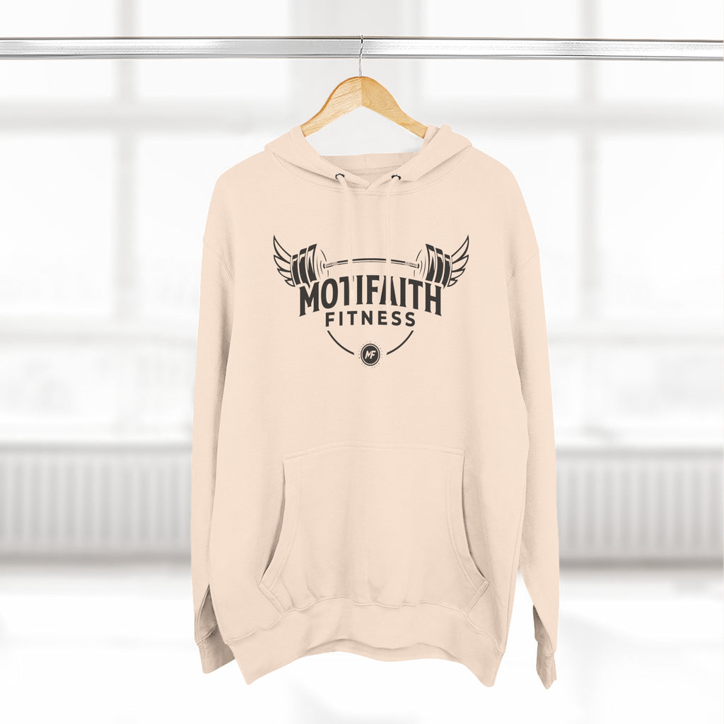 Motifaith Fitness Three-Panel Fleece Hoodie