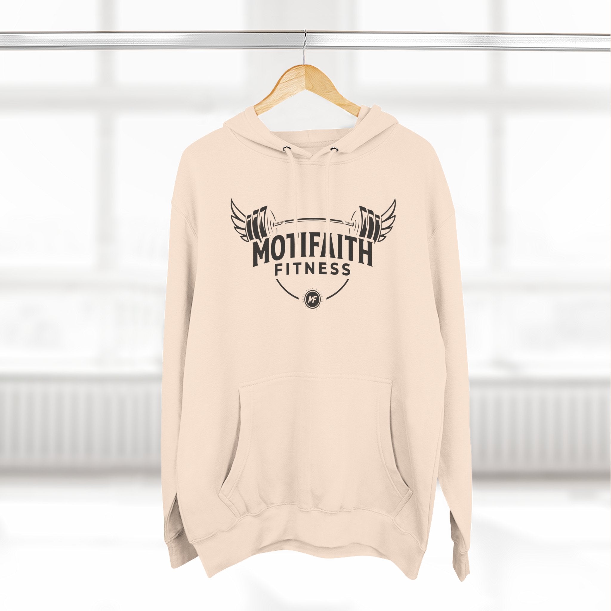 Motifaith Fitness Three-Panel Fleece Hoodie