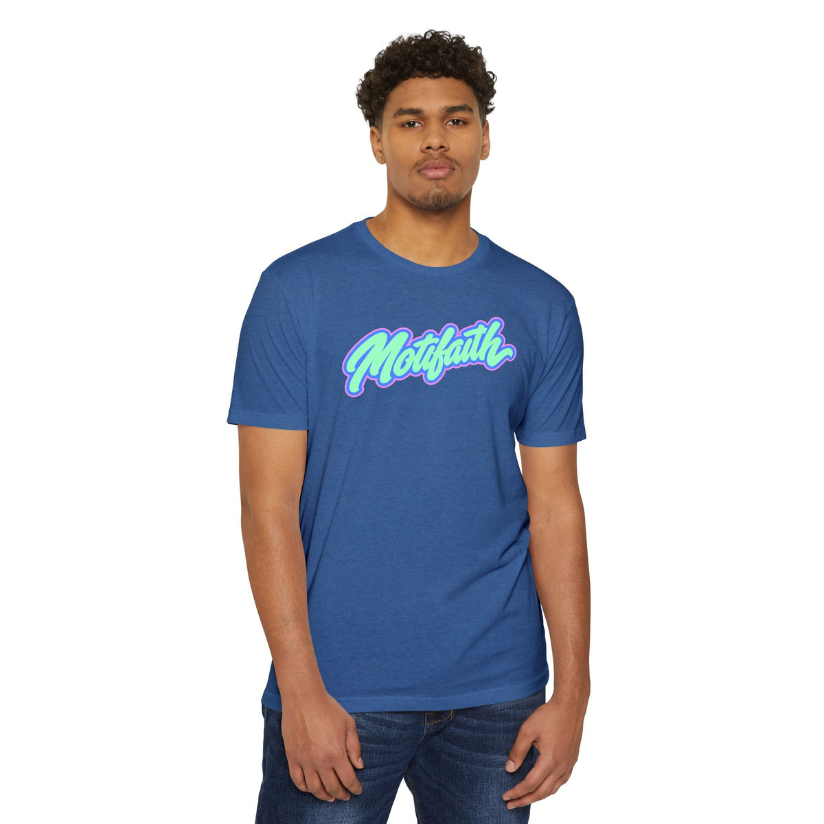 Sweat with Purpose T-Shirt — Motifath Fitness Tee (Make Change, Wisconsin)
