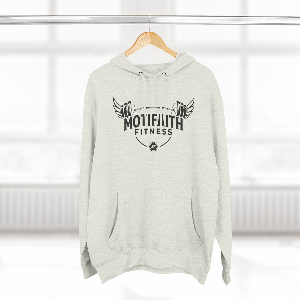 Motifaith Fitness Three-Panel Fleece Hoodie