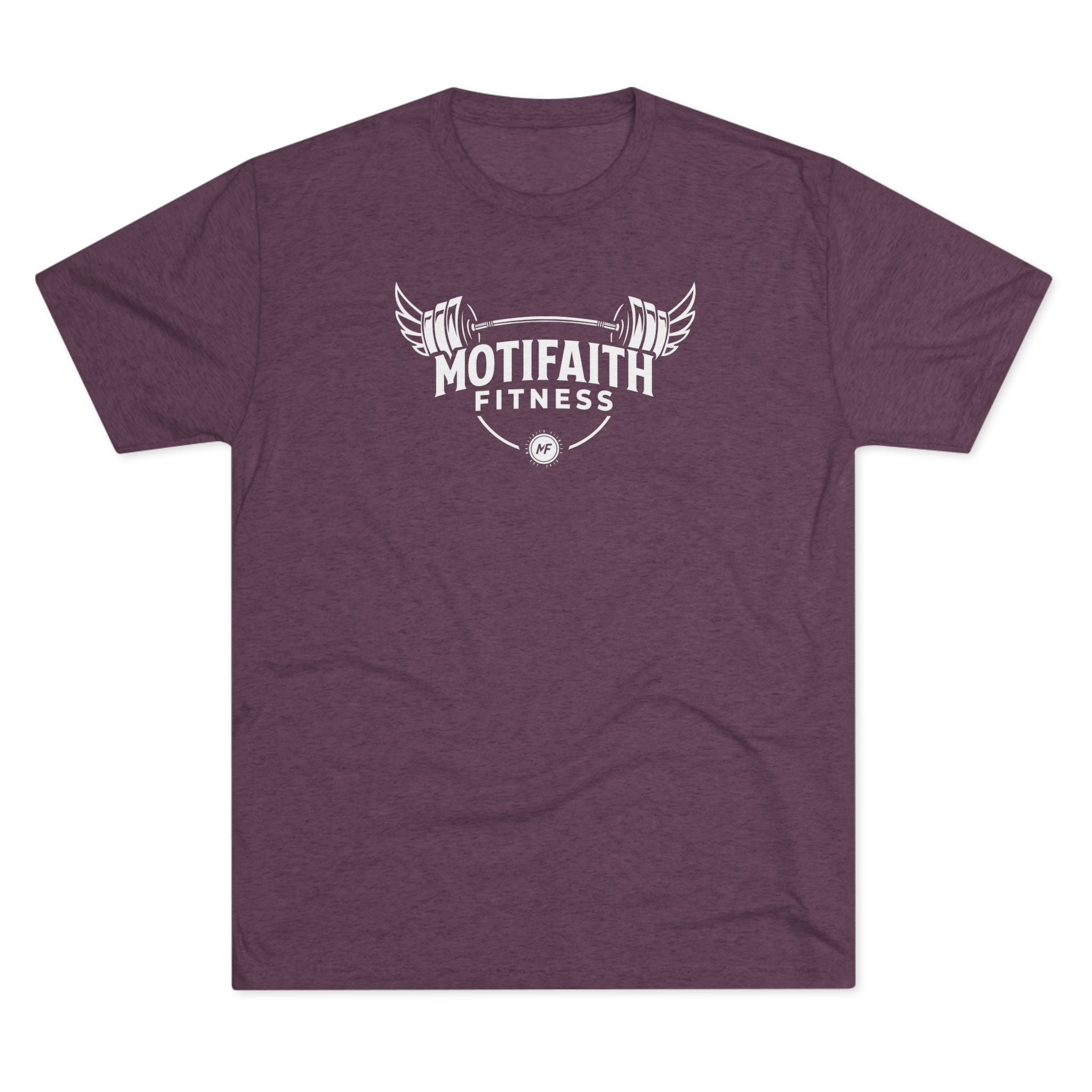 Motifaith Fitness T-Shirt — Barbell Wings Gym Tee