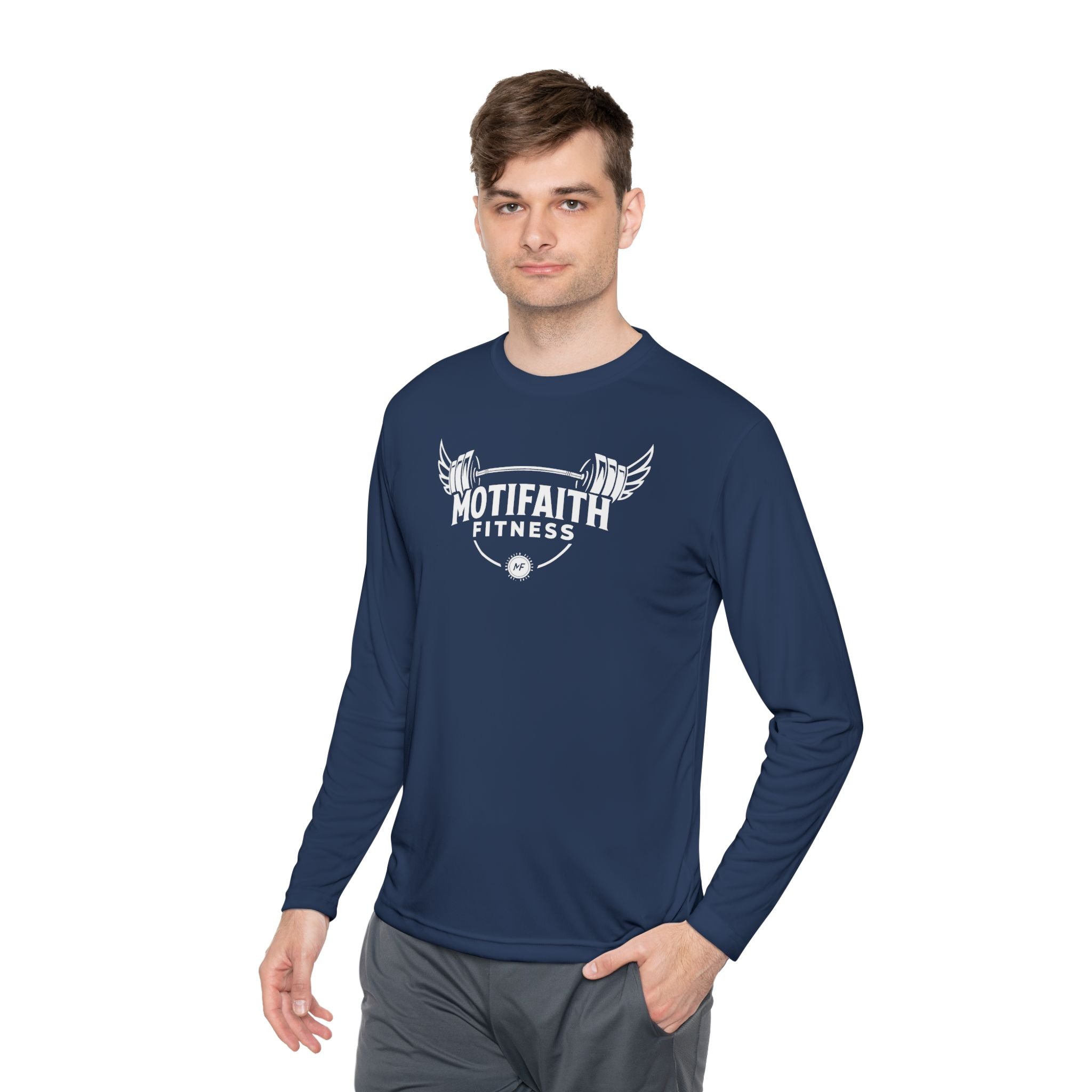 MotifFaith Fitness Unisex Long Sleeve Tee - Perfect for Active Lifestyles