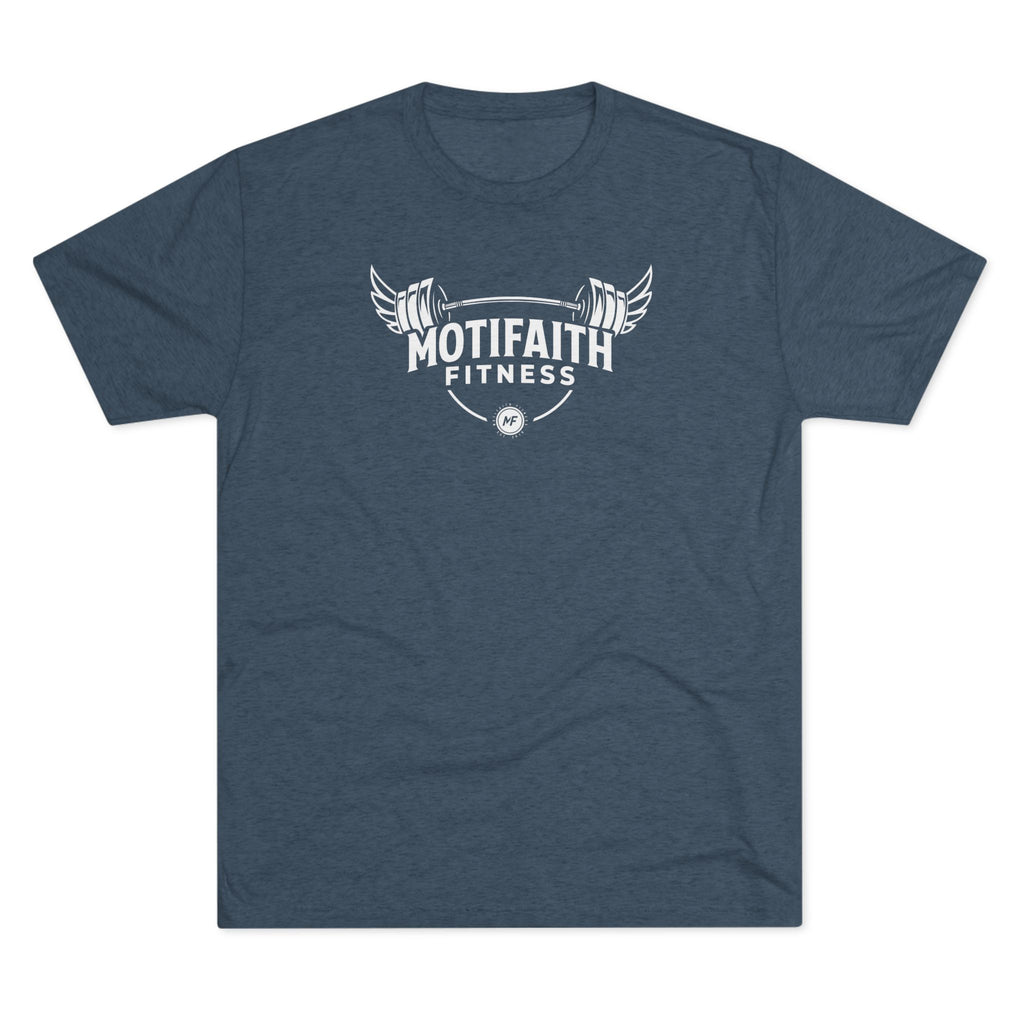 Motifaith Fitness T-Shirt — Barbell Wings Gym Tee