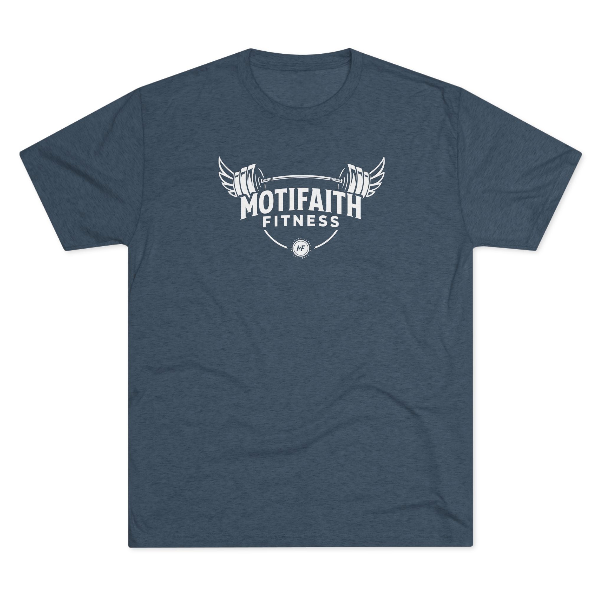 Motifaith Fitness T-Shirt — Barbell Wings Gym Tee