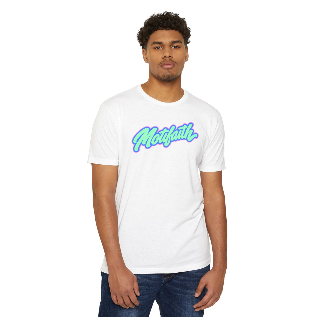 Sweat with Purpose T-Shirt — Motifath Fitness Tee (Make Change, Wisconsin)