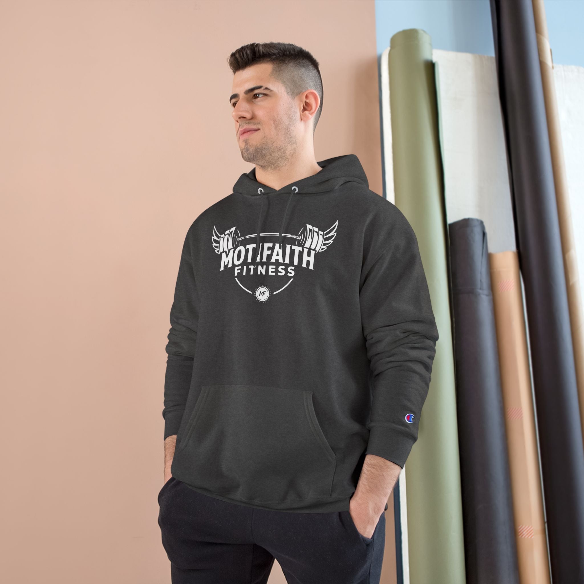 Motifaith Fitness Champion Hoodie – Motivational Workout Sweatshirt
