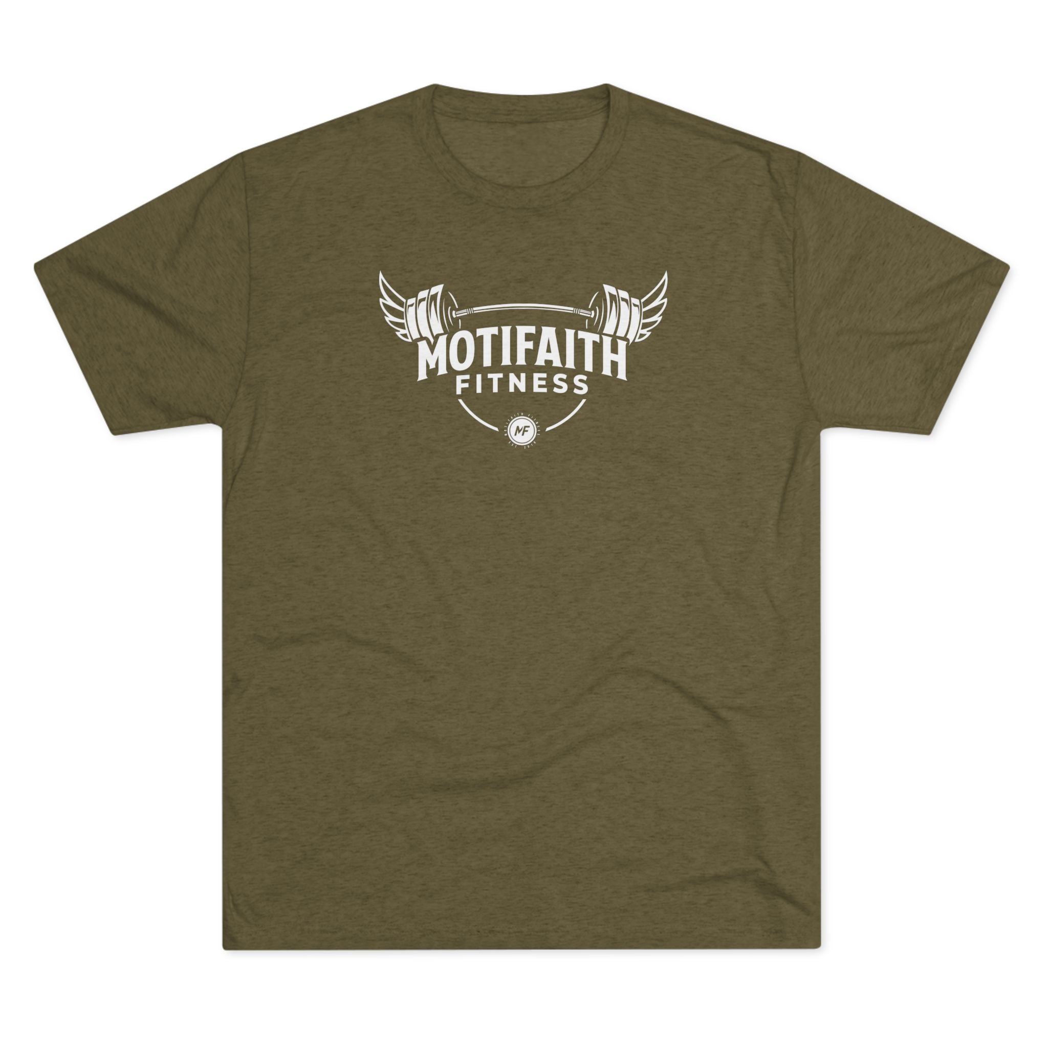Motifaith Fitness T-Shirt — Barbell Wings Gym Tee