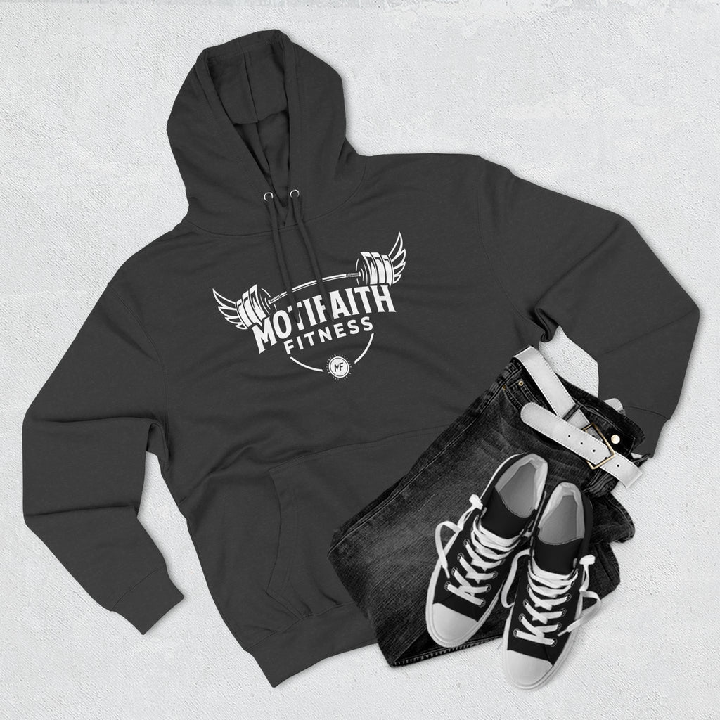 Motifaith Fitness Three-Panel Fleece Hoodie