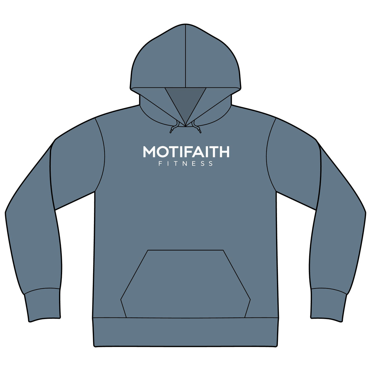 Motifaith Fitness Hoodie — Lightweight Malibu Pullover