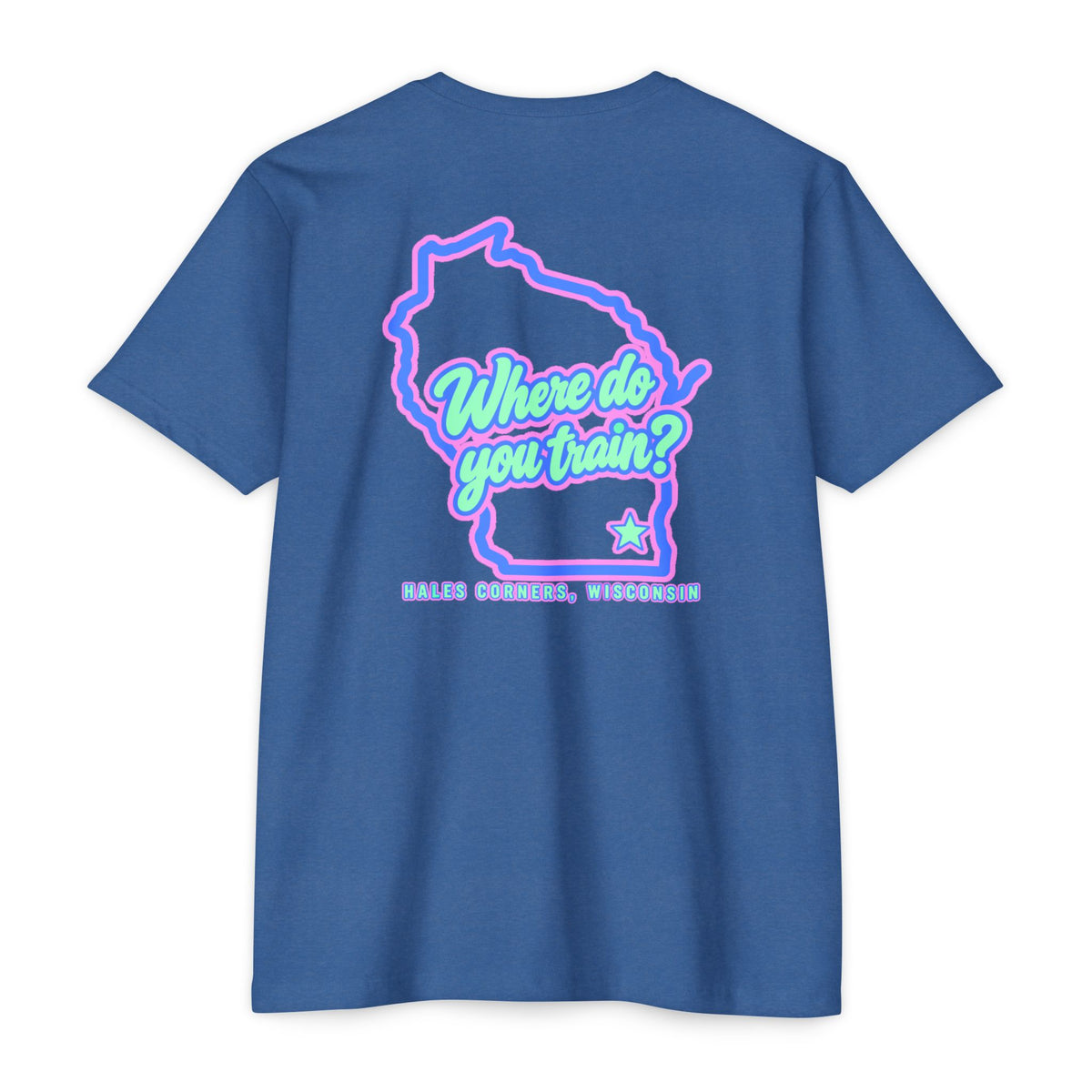 Sweat with Purpose T-Shirt — Motifath Fitness Tee (Make Change, Wisconsin)