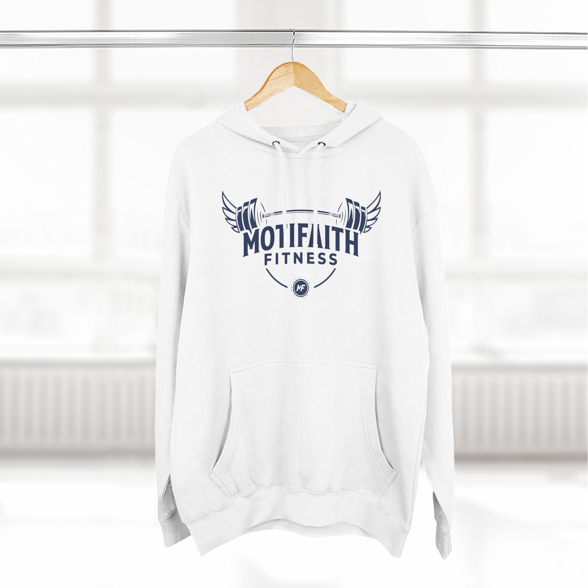 Motifaith Fitness Three-Panel Fleece Hoodie