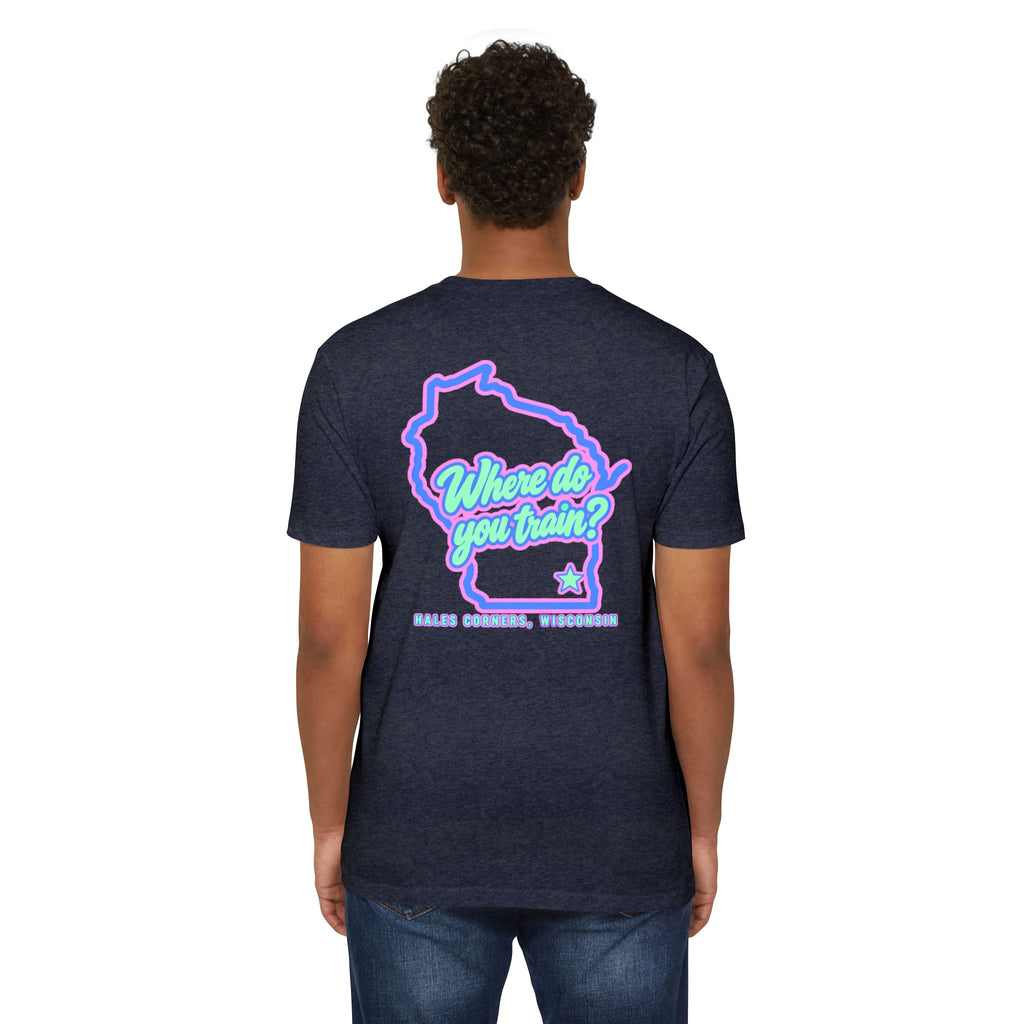 Sweat with Purpose T-Shirt — Motifath Fitness Tee (Make Change, Wisconsin)