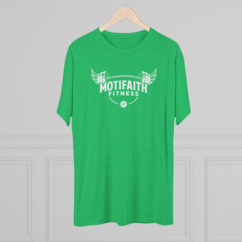 Motifaith Fitness T-Shirt — Barbell Wings Gym Tee