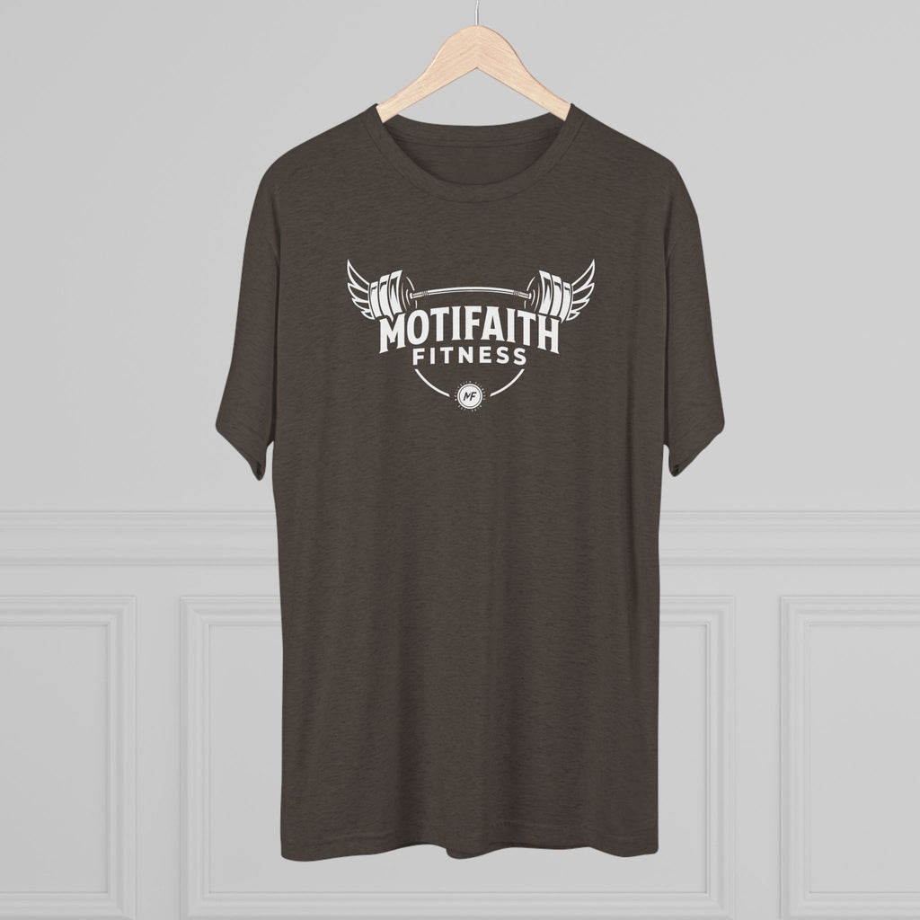 Motifaith Fitness T-Shirt — Barbell Wings Gym Tee