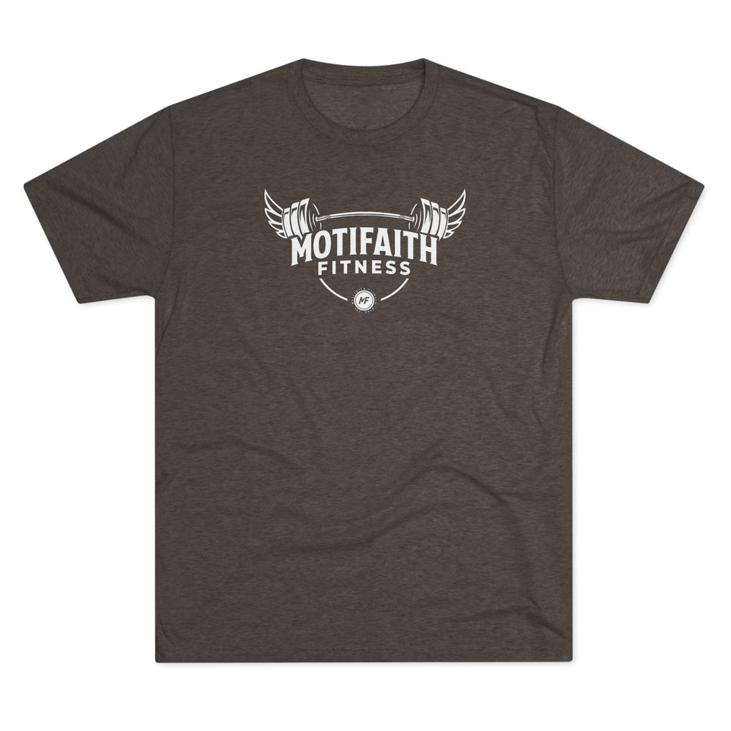 Motifaith Fitness T-Shirt — Barbell Wings Gym Tee