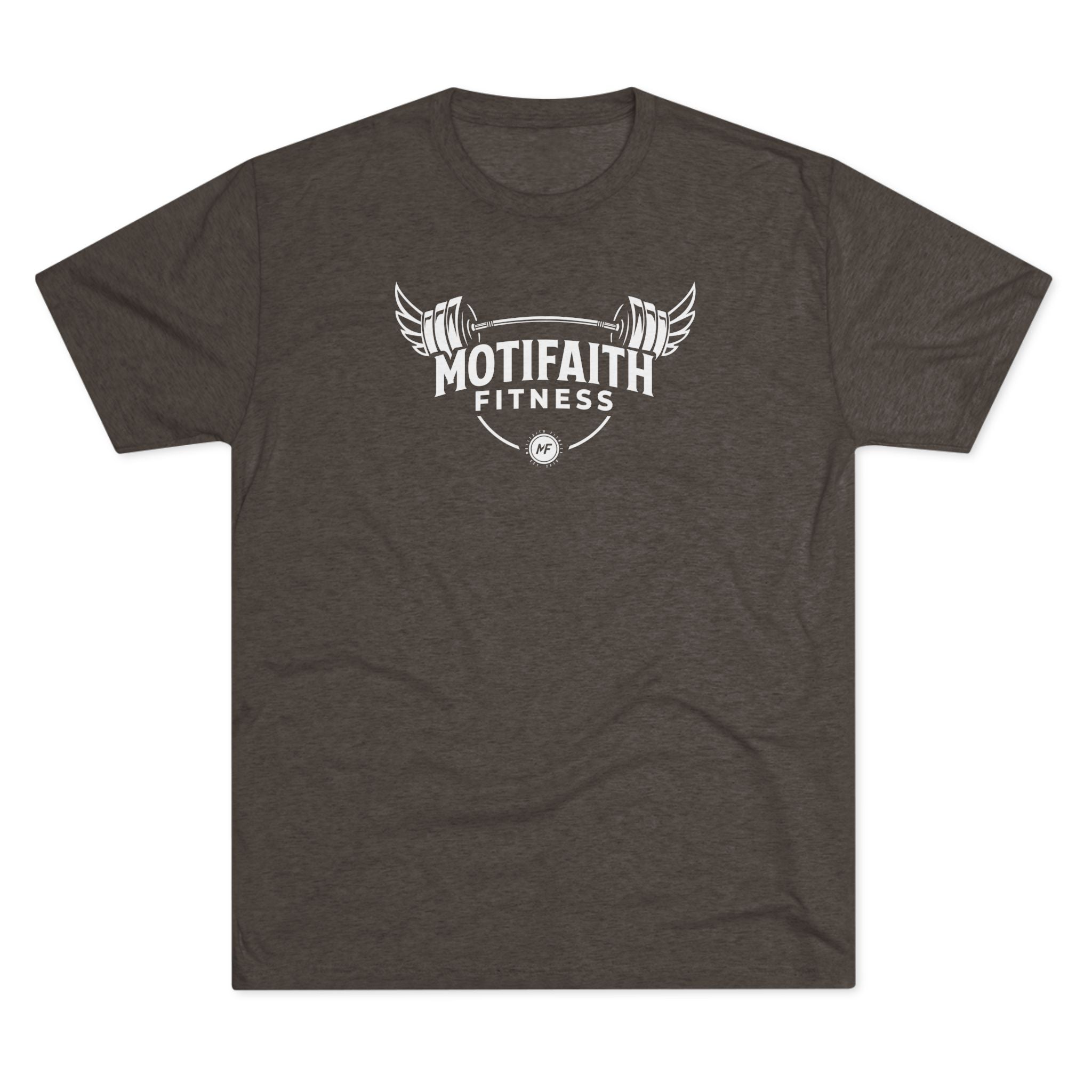 Motifaith Fitness T-Shirt — Barbell Wings Gym Tee