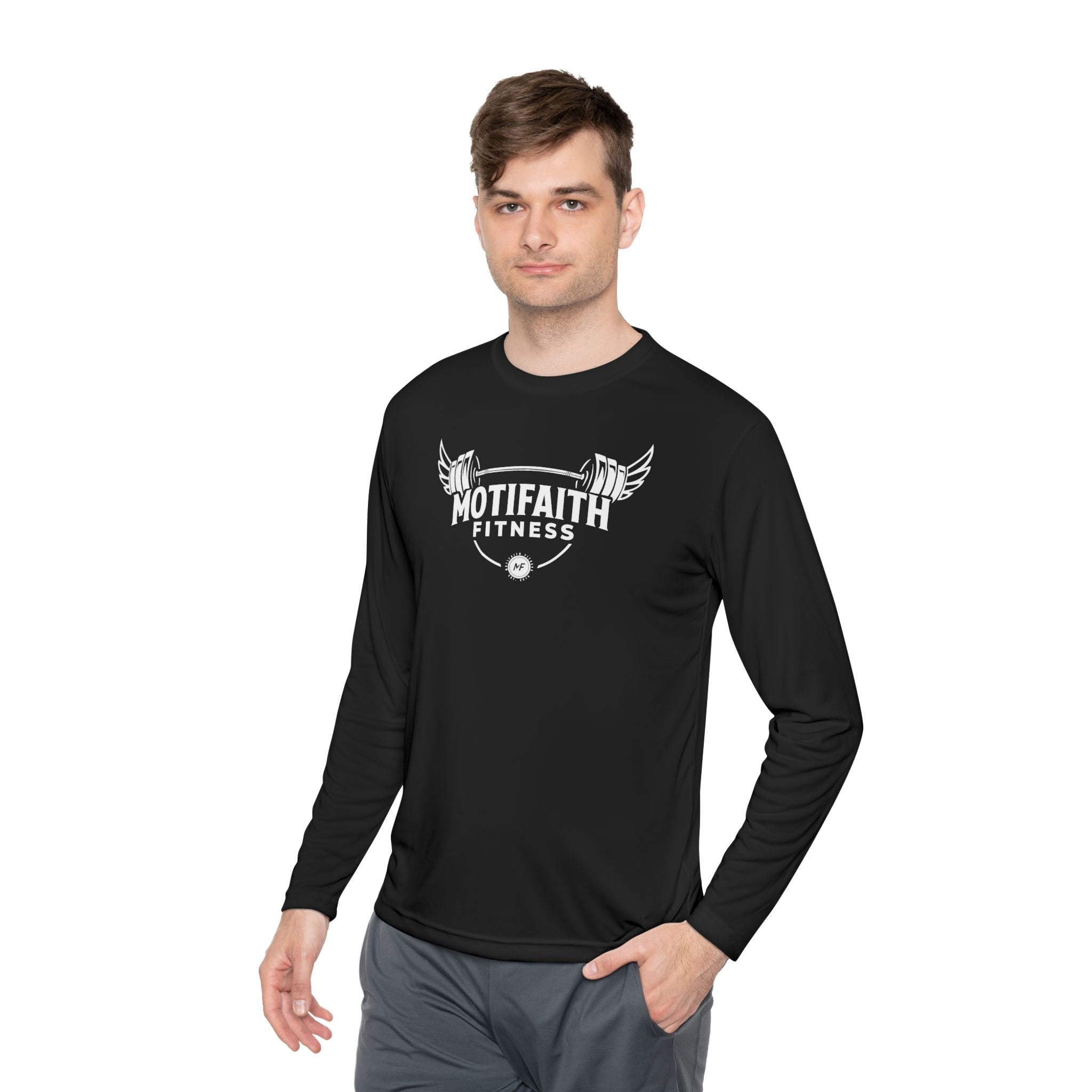 MotifFaith Fitness Unisex Long Sleeve Tee - Perfect for Active Lifestyles