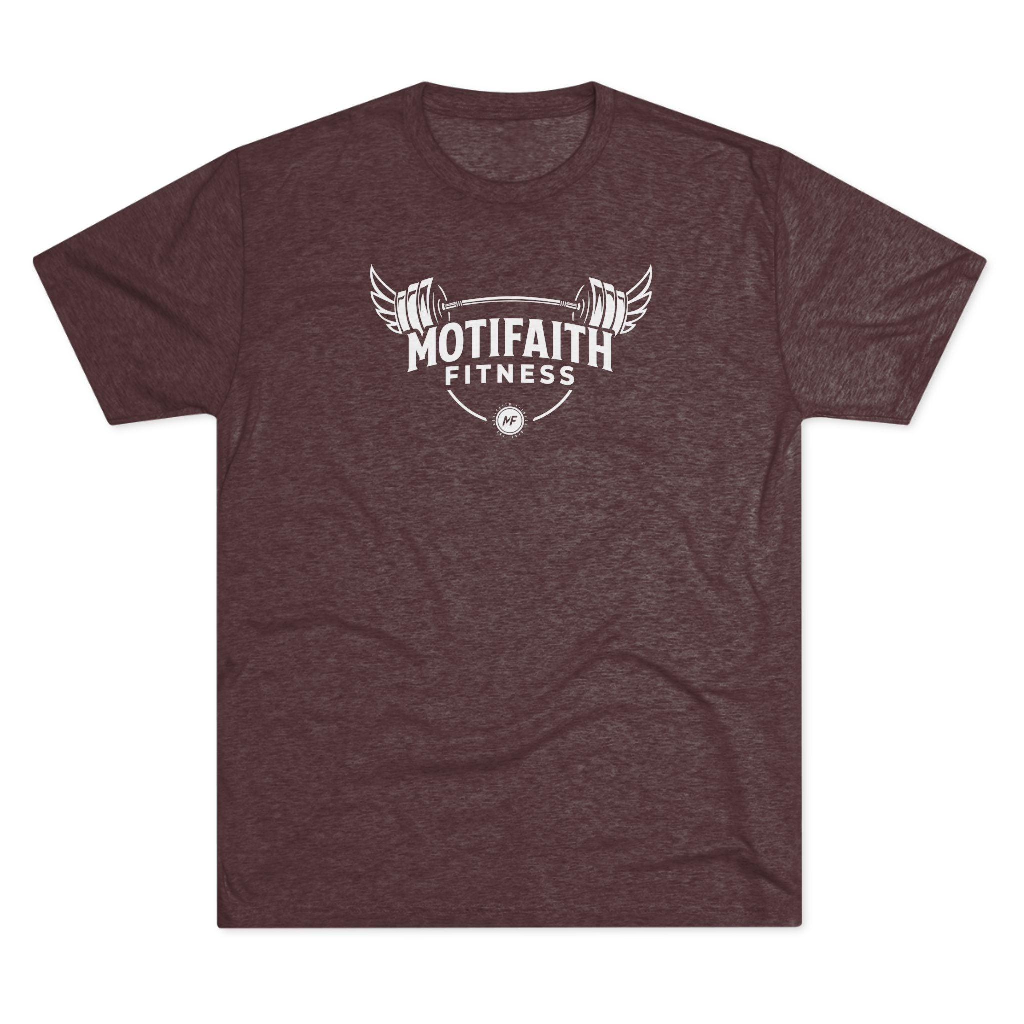 Motifaith Fitness T-Shirt — Barbell Wings Gym Tee