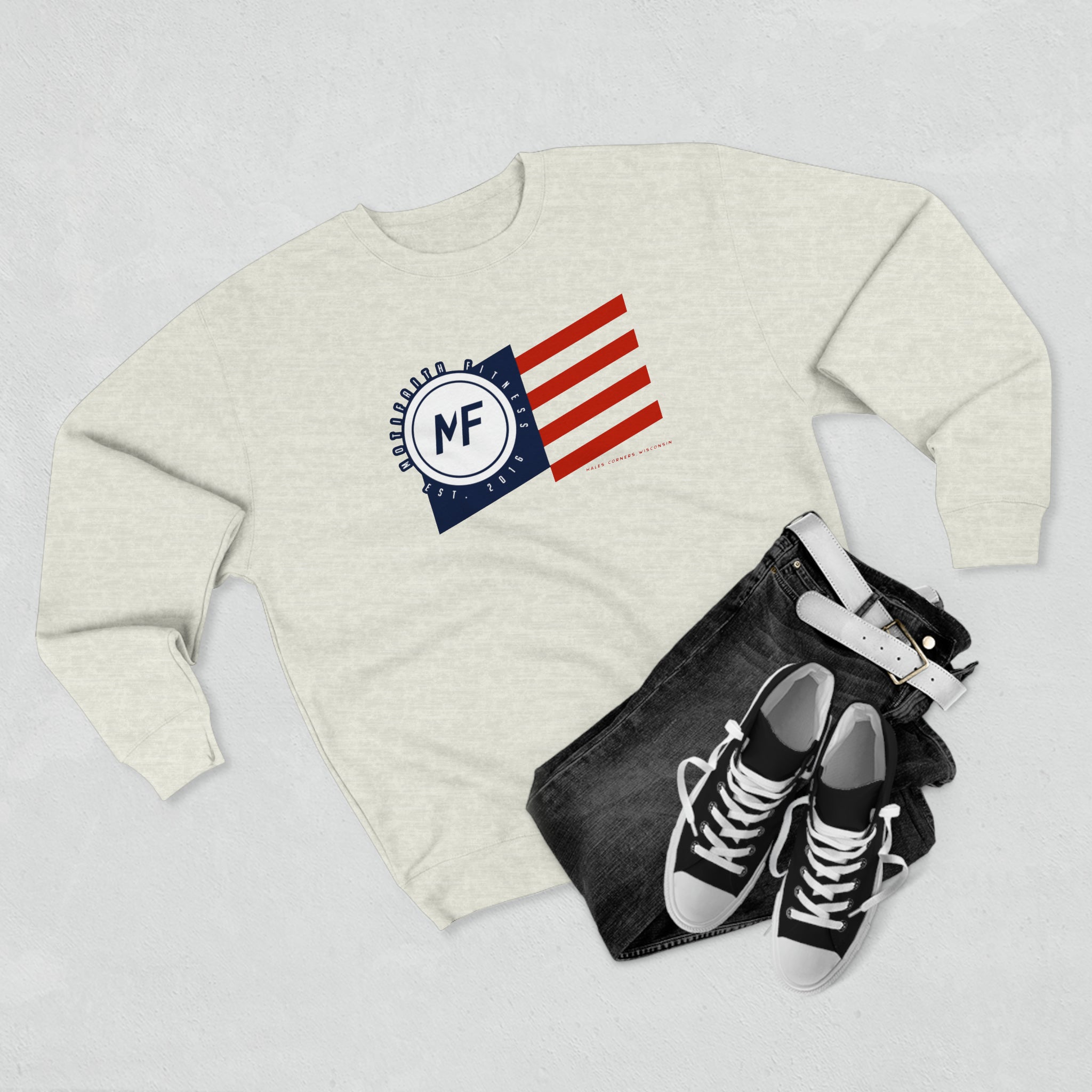 Flag - Motifaith Unisex Crewneck Sweatshirt