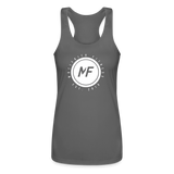 Women’s Motifaith Performance Racerback Tank Top - charcoal