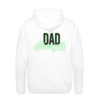 Men’s "Dad Strength" Premium Hoodie - white