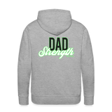 Men’s "Dad Strength" Premium Hoodie - heather grey