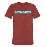 Unisex Motifaith Tri-Blend T-Shirt - heather cranberry