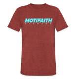 Unisex Motifaith Tri-Blend T-Shirt - heather cranberry