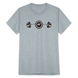 Unisex Barbell Tri-Blend T-Shirt - heather grey