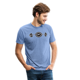 Unisex Barbell Tri-Blend T-Shirt - heather blue