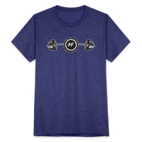 Unisex Barbell Tri-Blend T-Shirt - heather indigo