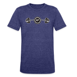 Unisex Barbell Tri-Blend T-Shirt - heather indigo