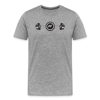 Motifaith Muscle Barbell Premium T-Shirt - heather gray