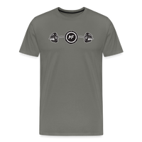Motifaith Muscle Barbell Premium T-Shirt - asphalt gray