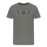 Motifaith Muscle Barbell Premium T-Shirt - asphalt gray