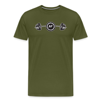 Motifaith Muscle Barbell Premium T-Shirt - olive green
