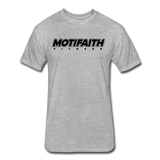 2022 Fitted Cotton/Poly Motifaith Tee by Next Level - heather gray