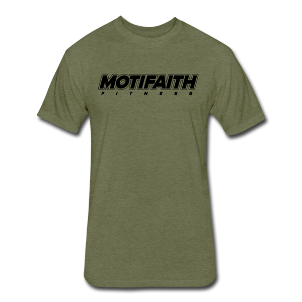 2022 Fitted Cotton/Poly Motifaith Tee by Next Level - heather military green